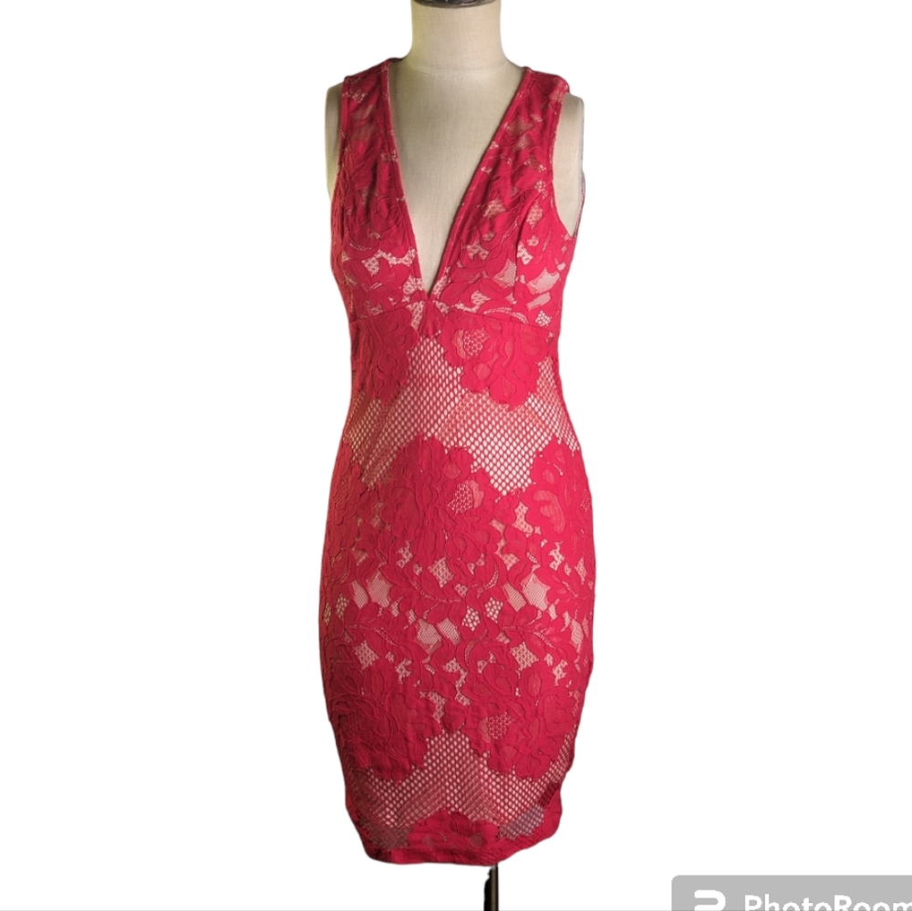 Ark & Co - Fishnet & Flower Lace Dress